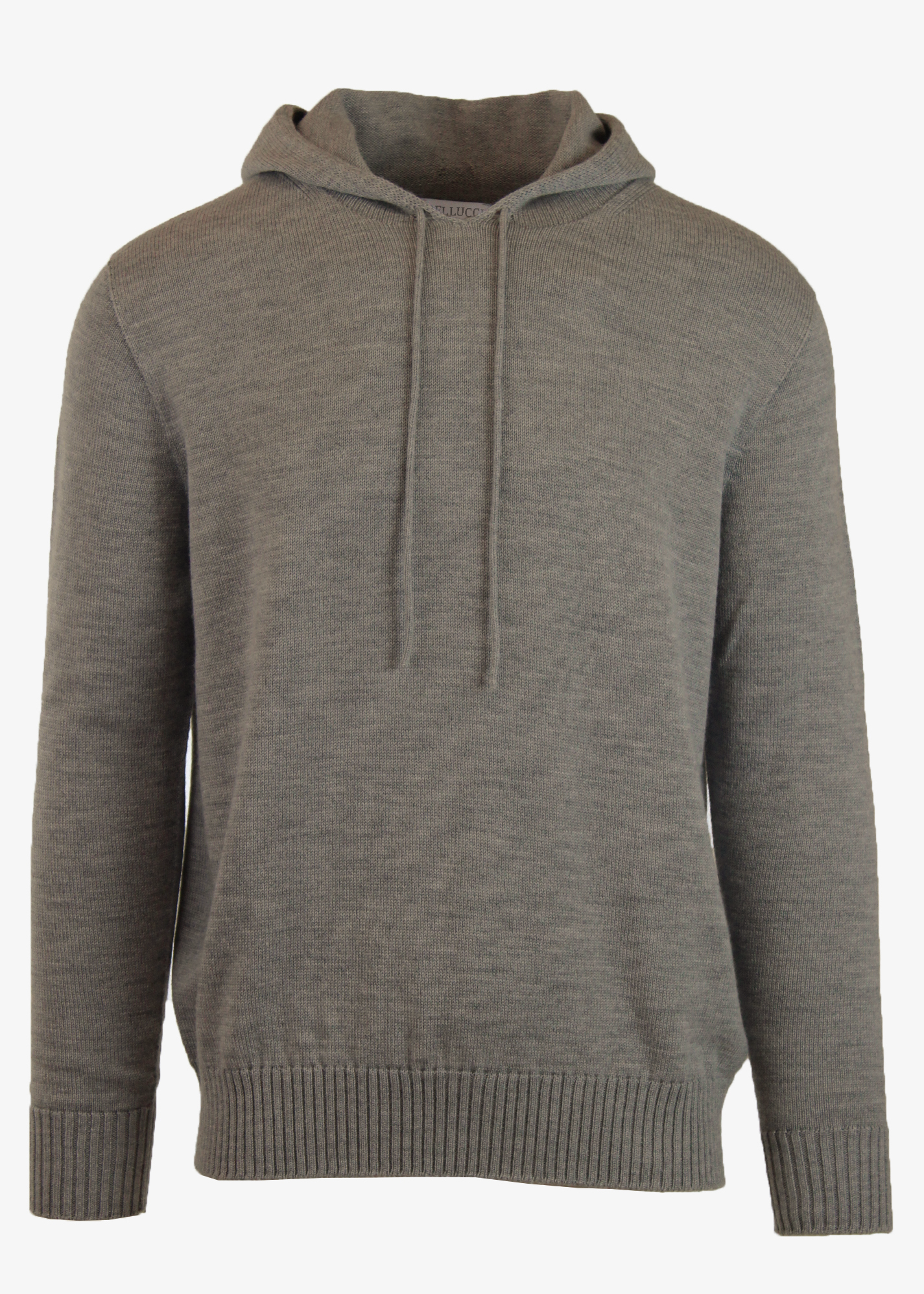 merino hoodie TOASTED-WALNUT
